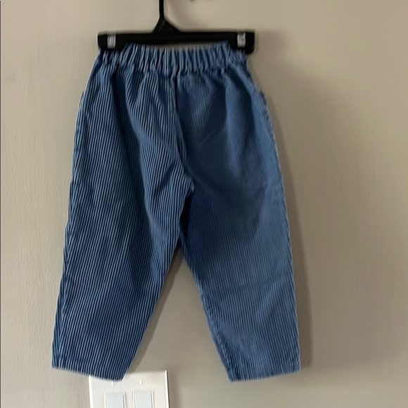 Vintage Blue Striped Kids Trousers - Picture 3 of 4